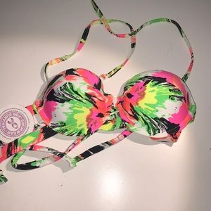 Multi color Underwire push up bikini top
